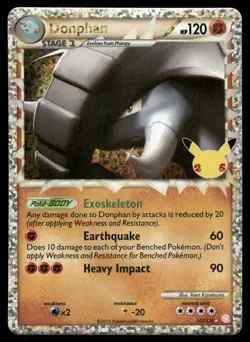Pokemon Cards Donphan 107/123 Celebrations: Classic Collection NM - Image 1