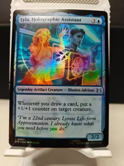 Lyla, Holographic Assistant - Foil - Spider-Man - SPE - #007 - NM - Image 1