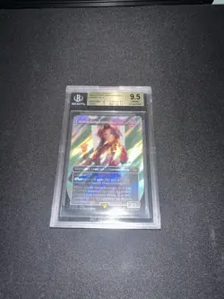 Aerith Gainsborough Borderless Surge Foil 0519 Rare MTG Final Fantasy GM BGS 9.5 - Image 1