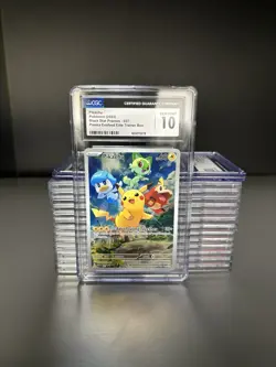 2023 POKEMON CGC 10 PIKACHU 027 PALDEA EVOLVED ETB PROMO - Image 1