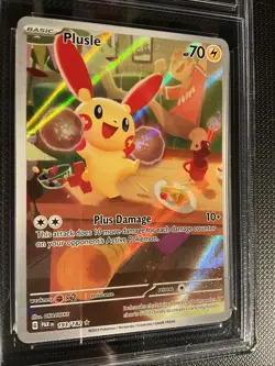 Pokemon 2023 Paradox Rift Illustration Rare PLUSLE #193 Sigma 9 Mint Full Art - Image 3