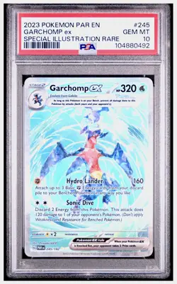 Pokemon TCG Garchomp EX Illustration Rare Card 245/182 Sv04: Paradox Rift - Image 4