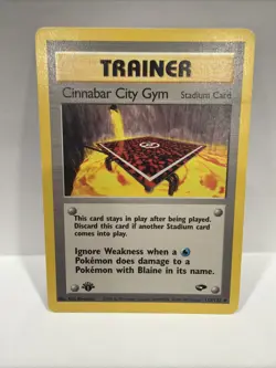 Pokemon TCG Cinnabar City Gym Challenge 1st Edition Uncommon Card 113/132 - Image 1