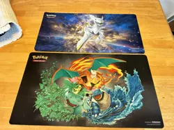 Pokemon TCG Playmat Set - 2 - Charizard Blastoise Venusaur Standard and Arceus - Image 1
