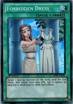 Yugioh Forbidden Dress ABYR-EN062 1st Edition Super Rare NM - Image 1