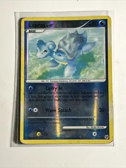 Pokemon TCG Lapras 21/106 Great Encounters Reverse Holo Card LP Pokemon Game - Image 1