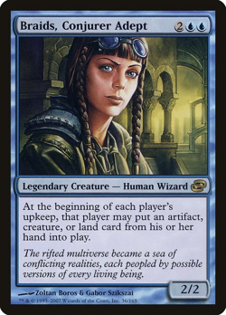 Braids Conjurer Adept Planar Chaos NM MTG Rare — Free Creature/Artifact Cheat - Image 1
