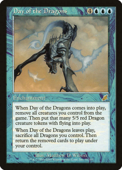 Day of the Dragons (Scourge) — MTG Blue Enchantment — Dragon Token Combo - Image 1