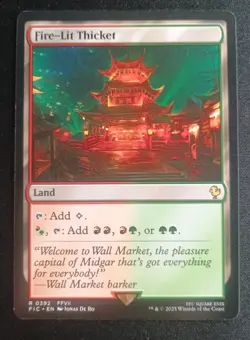 MTG Final Fantasy - Fire Lit Thicket - Rare - Image 1