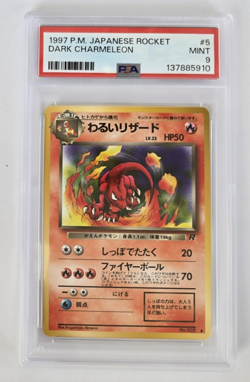 1997 Japanese Pokemon Team Rocket Dark Charmeleon #5 Uncommon PSA 9 Mint - Image 1