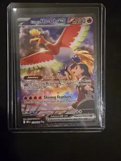 Pokemon TCG Ethan's Ho-Oh EX SIR Destined Rivals - Image 1
