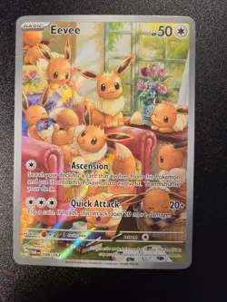 Pokemon TCG Eevee 188/167 Twilight Masquerade Illustration Rare NM Card - Image 1