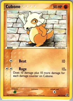 Cubone 60/113 Non Holo Delta Species - Pokemon Card - NM - Image 1