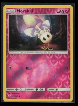 Morelull 97/147 Pokemon Burning Shadows Common Lightly Played Reverse Holo - Image 1