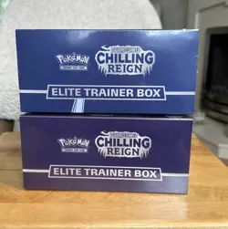 2x Pokemon TCG Chilling Reign Elite Trainer Box ETB New Sealed Pair - Image 2