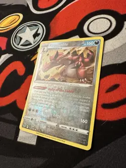 2022 Pokemon Silver Tempest Krookodile Reverse Holo 113/195 NM/M - Image 2