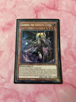 Yugioh: Lacrima the Crimson Tears - Secret Rare - MP25-EN100 - Near Mint - Image 1