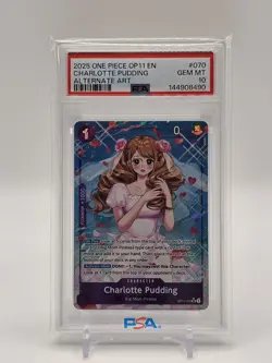 Charlotte Pudding Alt Art One Piece Op11-A Fist Of Divine Speed 070 NM PSA 10 - Image 1