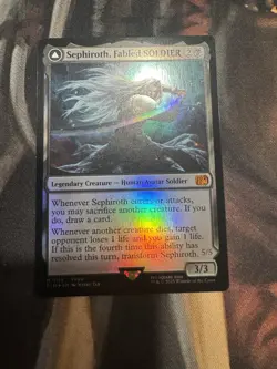 Sephiroth Fabled Soldier Magic the Gathering Card Final Fantasy Foil - Image 1