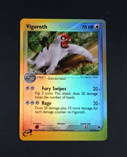 NM Vigoroth Reverse Holo 47/109 Ruby and Sapphire Pokemon Card - Image 1