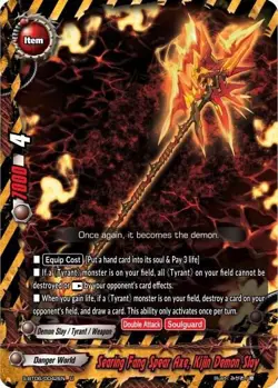 Future Card Buddyfight Searing Fang Spear Axe, Kijin Demon Slay S-BT06/0042EN U - Image 1