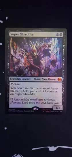 Foil Mythic Rare Super Shredder TMNT MTG - Image 1