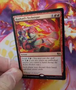 Raphaels Technique mtg Rare Foil 0105 Magic: The Gathering TMNT - Image 3
