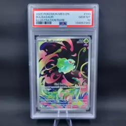 Pokemon TCG PSA 10 Bulbasaur 133/132 IR Mega Evolution Holo - Image 1