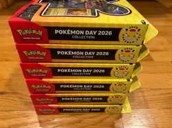 🚨Lot of 6🚨 Pokemon Day 2026 Collection Box Factory Sealed Brand New In Hand - Image 4