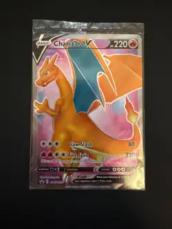 Charizard V - SWSH050 - Black Star Promo - Pokemon Card - SEALED - Image 2
