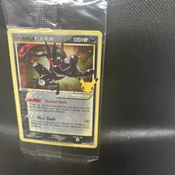 Pokemon Celebrations TCG Greninja Gold Star SWSH144 Black Star Promo Sealed - Image 2