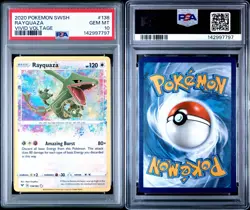 2020 POKEMON SWORD & SHIELD VIVID VOLTAGE #138 RAYQUAZA PSA 10 - Image 3