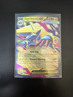 Pokemon Card Mega Manectric ex - Double Rare ME01: Mega Evolution 050/132 NM - Image 1