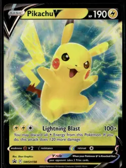 SWSH: Sword & Shield Promo Cards #SWSH198 Pikachu V - Image 1