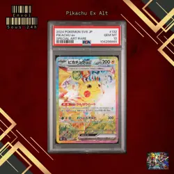 🇯🇵 PIKACHU EX ALTERNATE PSA 10 - SV8 132/106 SAR JP JAPAN Card Pokemon 🇯🇵 - Image 1