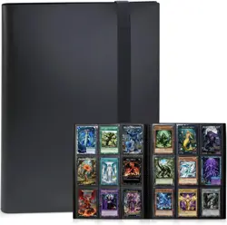KIOEEE Trading Card Binder 9 Pocket, 360 Card Waterproof Folder with Top Loading - Image 1