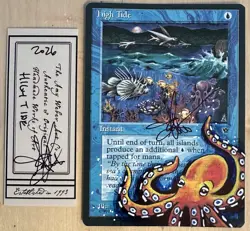 MTG High Tide Alter Altered Sketch Art Amy WEBER Magic - Image 1