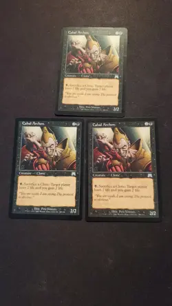 MTG Magic **CABAL ARCHON (x3)** Onslaught, English, Lightly Played - Image 1