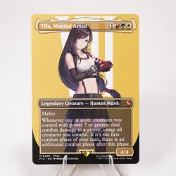 Tifa, Martial Artist Borderless Regular 206 Final Fantasy FIC MTG NM See Video - Image 1