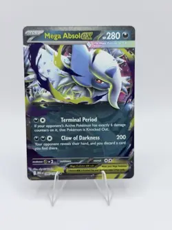 Mega Absol EX 086/132 Me01: Mega Evolution Holo Double Rare EX 280HP Pokemon TCG - Image 1