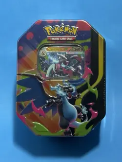 Pokemon Mega Charizard X & Charizard Metal Tin Trading Card Game 2025 - Image 1