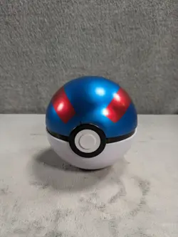 Pokemon Ball Collectible Tin Empty No Packs Red, White & Blue - Image 1