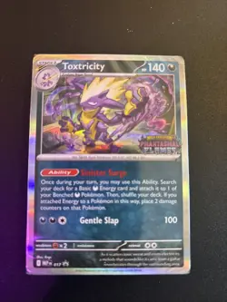 Pokemon Toxtricity 017 Phantasmal Flames Stamped Prerelease Promo Sealed Deck - Image 1