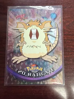 Raticate #20 Holo Topps Pokemon TV Animation Edition BLACK Label - Image 1