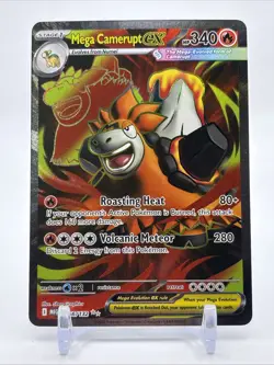 💥 Mega Camerupt ex 156/132 - Mega Evolutions - Pokemon TCG - Double Rare Holo - Image 1