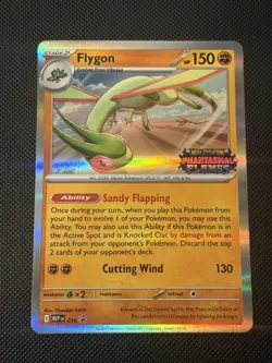 Pokemon Flygon MEP 016 Phantasmal Flames Pre Release Stamped Promo - Image 1