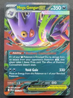 LP Mega Gengar ex 056/094 Double Rare Phantasmal Flames Pokemon TCG - Image 1