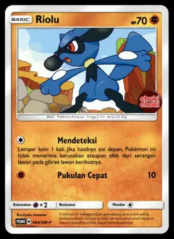 Riolu - 064/SM-P - NM - Indonesian Choki Choki - Promo - Pokemon - B1-55 - Image 1