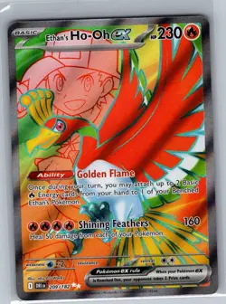 Ethan's Ho-Oh ex 209/182 SV10: Destined Rivals - Pokemon Card - NM - Image 1