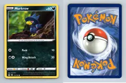 Murkrow #114/196 SWSH Lost Origin Common Pokemon 2022 TCG Card - Image 1